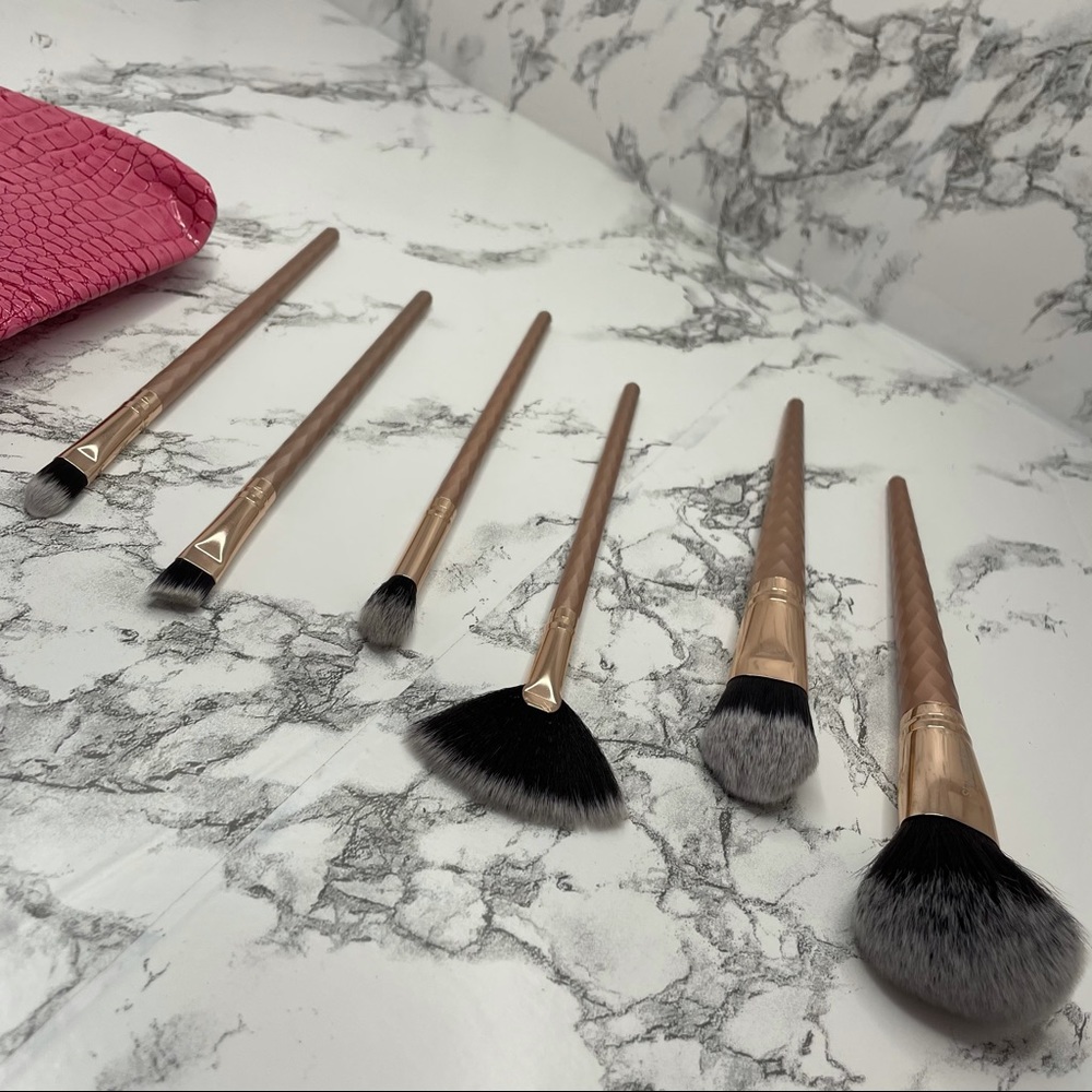 6pcs Makeup Brushes + Makeup Carry Bag